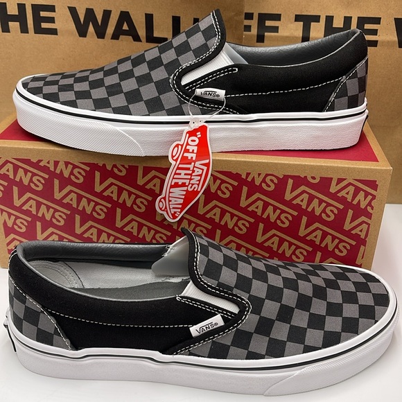 Vans Men’s Classic Slip-On Black/Pewter Checkerboard 
VN000EYEBPJ
Sneakers - Picture 15 of 16